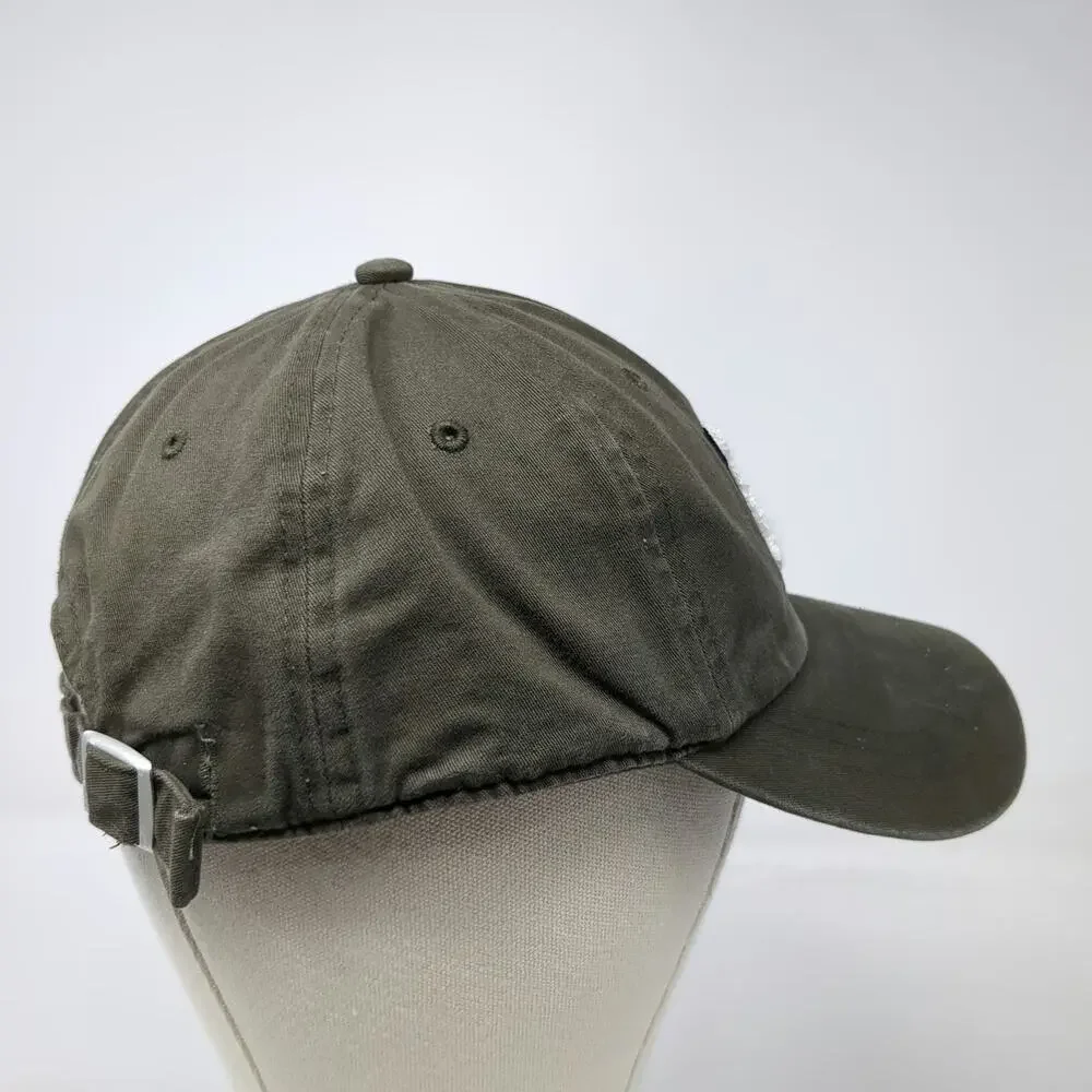 PINK Victoria's Secret Baseball Cap Green One Size P Patch Hat Slideback Cotton